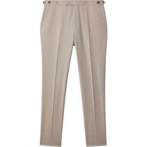 REISS DILLON Slim Fit Wool Blend Adjuster Trousers